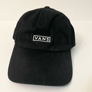 Vans Men's Black Adjustable Cap Curved Bill Jockey Hat